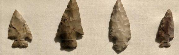 Arrowheads discovered near the present-day Indian Hill Club.