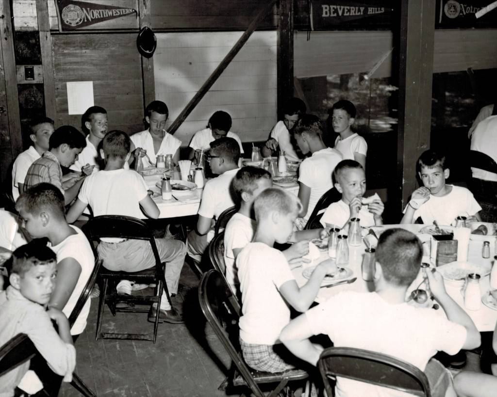 Boys in the dining hall, August 4, 1961