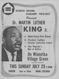 1965 North Shore Summer Project Flyer, MLK, Jr.