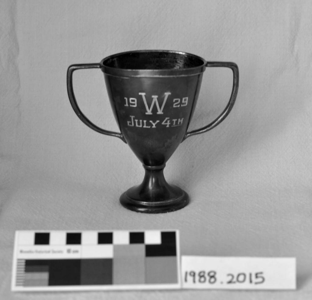 Winner’s trophy from the July 4, 1929 Independence Day celebration on the Winnetka Village Green - WHS Object 1988.2015, donated by Mrs. William Legg (Pat) in May 1977