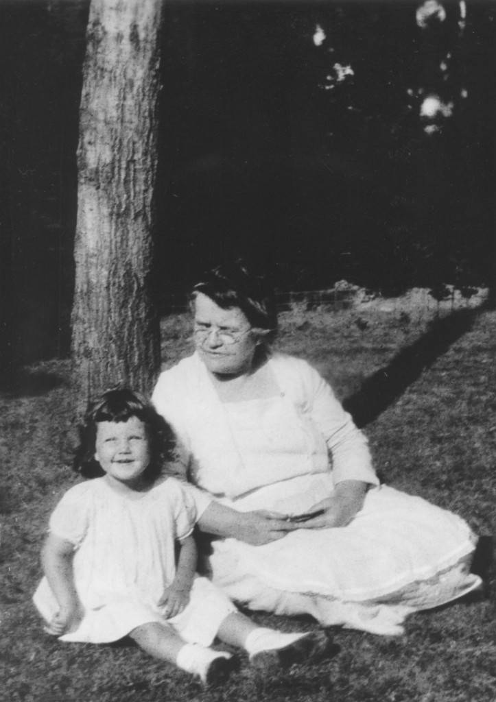 Katrina Wolcott (Kelley) and her beloved housekeeper “Brucie,” c.1928. Courtesy of Katrina Kelley.