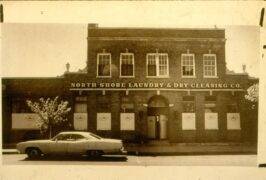 The North Shore Laundry building, c. 1950s.
