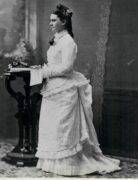 Young Kate Dwyer strikes a pose for her formal portrait, c. 1890.
(WHS archive)